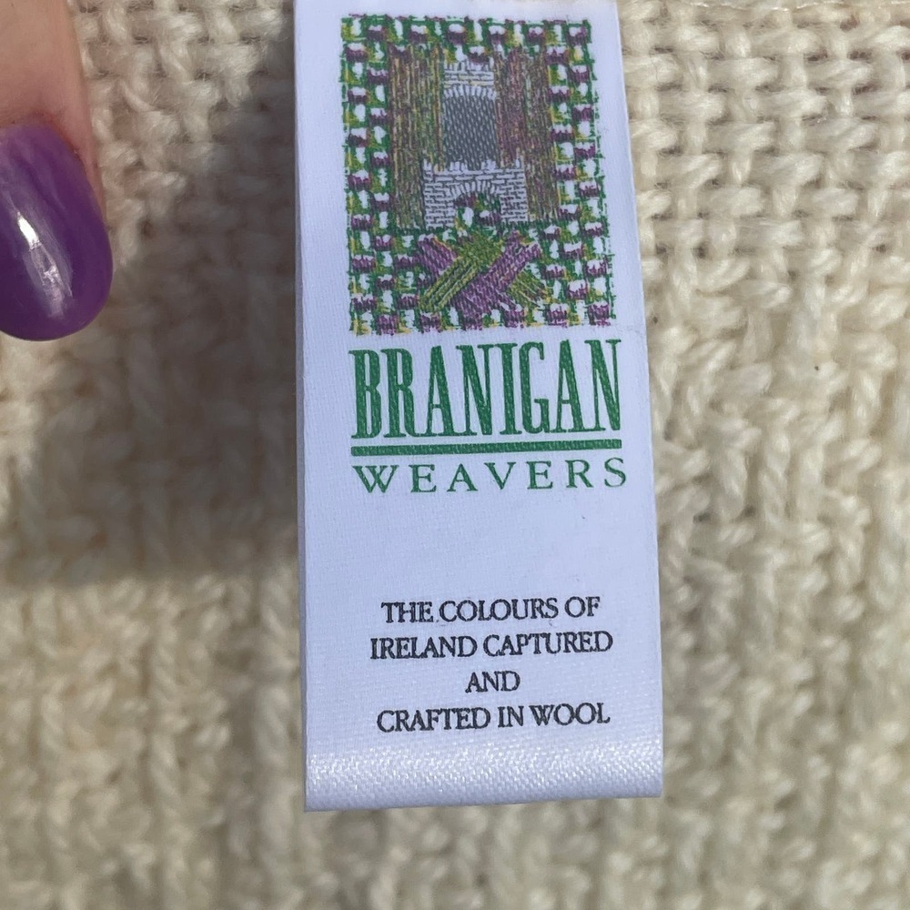 Branigan Weavers Irish Knit 100% Wool Scarf